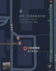 沙田娛樂城地理位置