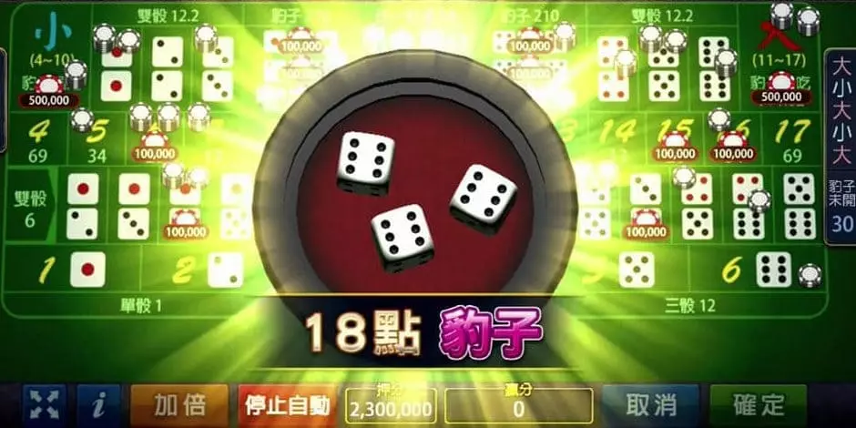 可千萬不要被高賠率迷惑，豹子是骰寶中最低玩家優勢的選項